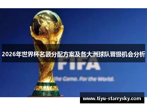 2026年世界杯名额分配方案及各大洲球队晋级机会分析